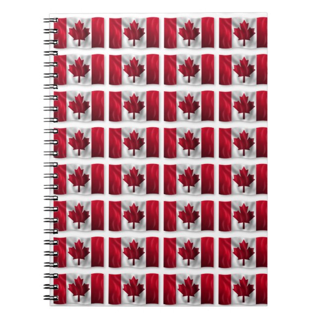 Carnet Motif de drapeau du Canada (Devant)
