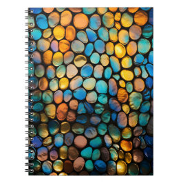 Carnet Motif de fenêtre en verre coloré unique