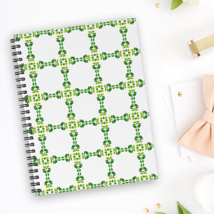 Carnet Motif de feuille, motif de feuilles, feuilles vert