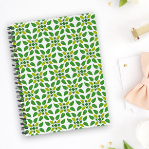 Carnet Motif de feuilles, motif de feuilles, feuilles ver