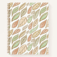 Motif de feuilles pastel fantaisiste en dérive