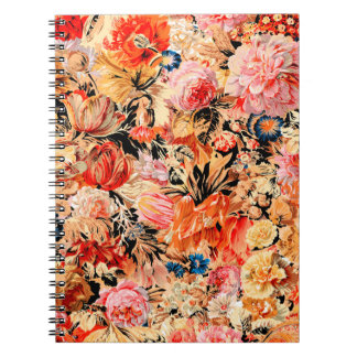 Carnet Motif de fleurs de brosse
