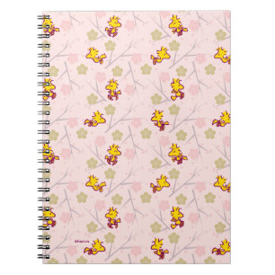 Carnet Motif de fleurs de cerisiers roses Woodstock