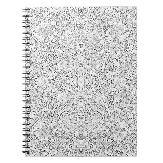 Carnet Motif de formes blanches (Devant)