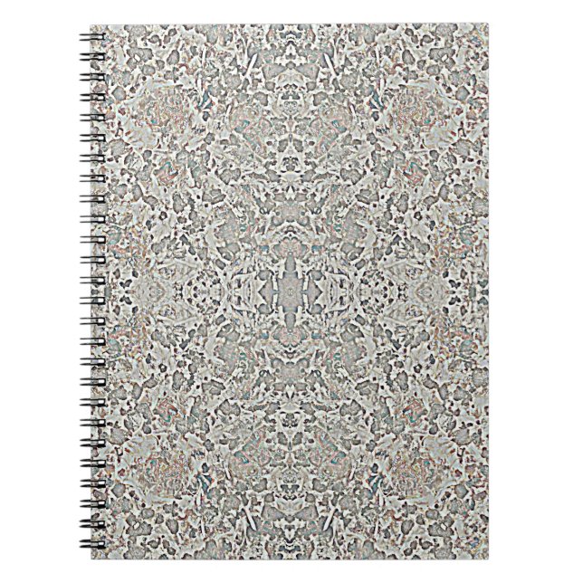 Carnet Motif de formes grises (Devant)