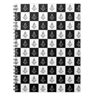 Carnet Motif de Freemason À damiers