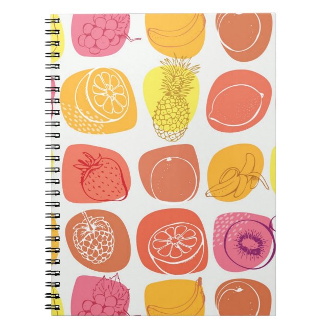Carnet Motif de fruit (Devant)