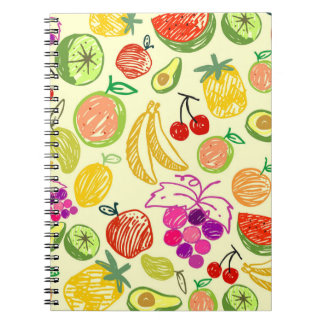 Carnet Motif de fruits