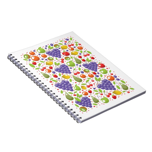 Carnet Motif de fruits mignons (Côté Droit)
