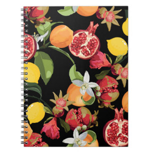 Carnet Motif de fruits tropicaux sans soudure. Fond exoti