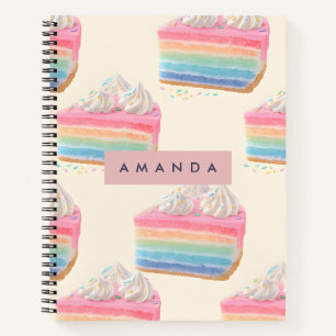 Carnet Motif de gâteau Whimsical Personnalisé
