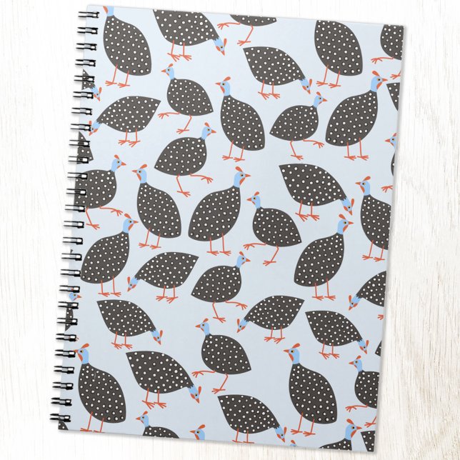 Carnet Motif de Guinée Fowl (Fun Guinea Fowl bird pattern notebook)