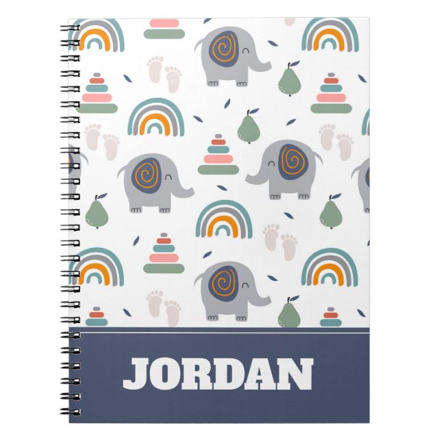 Carnet Motif de jouets pour bébé mou (Devant)