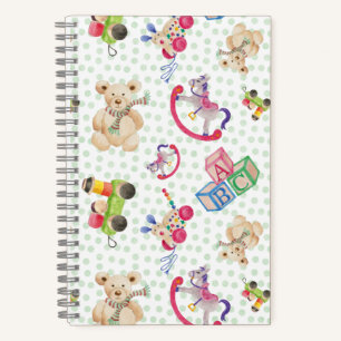 Carnet Motif de jouets pour enfants