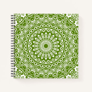 Carnet Motif de la nature Mandala vert