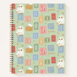 Carnet Motif de lettre bloc Hedwig Post