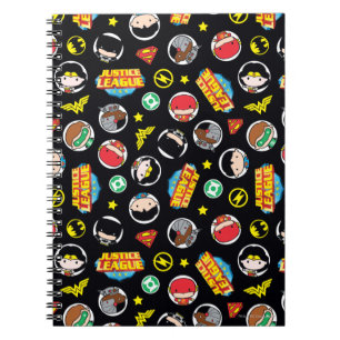 Carnet Motif de Logos et Héros de la Ligue de la justice 