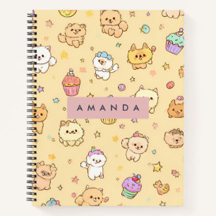 Carnet Motif de marionnettes de Cute Pastel personnalisée