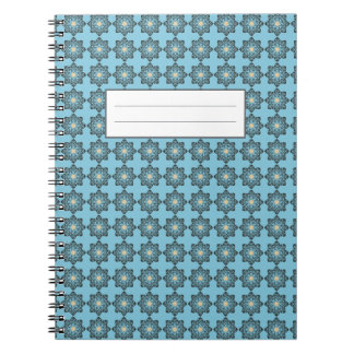 Carnet Motif de médaillon floral géométrique en détresse