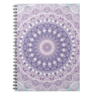 Carnet Motif de médaillon lavande et violet