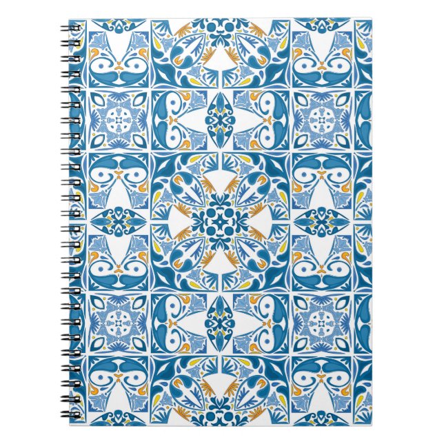 Carnet Motif de mosaïque portugaise (Devant)