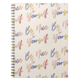 Carnet Motif de motivation coloré tiré à la main