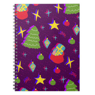 Carnet Motif de Noël du Nouvel An festif