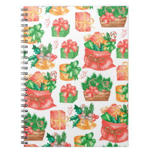 Carnet Motif de Noël et Nouvel An sans faille avec un gif