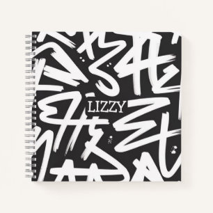 Carnet Motif de nom de graffiti personnalisé — Urbain sur