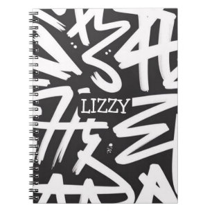 Carnet Motif de nom de graffiti personnalisé — Urbain sur