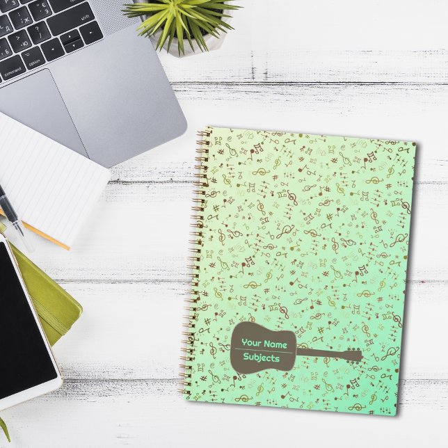 Carnet motif de note musicale (Créateur téléchargé)