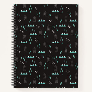 Carnet Motif de nuit géométrique Wonderland