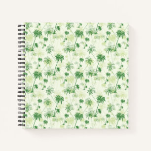 Carnet Motif de palmier vert