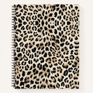 Carnet Motif de peau léopard d'or Imprimer