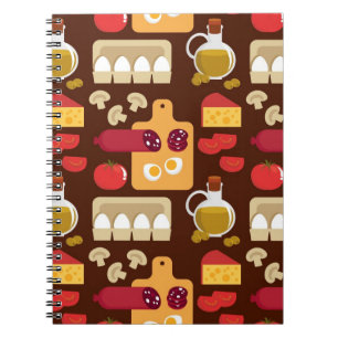 Carnet Motif de pizza