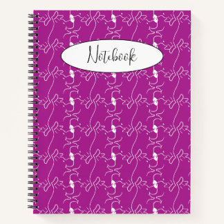 Carnet Motif de profil de chien moderne en spirale person