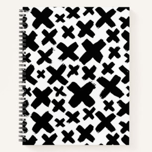 Carnet Motif de projection de peinture noire