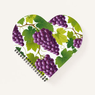 Carnet Motif de raisins