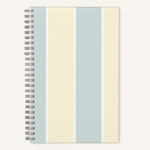 Carnet Motif de rayure verticale à couleur douce Design