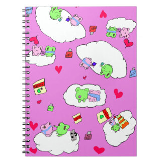 Carnet Motif de rendez-vous de grenouille rose mignonne