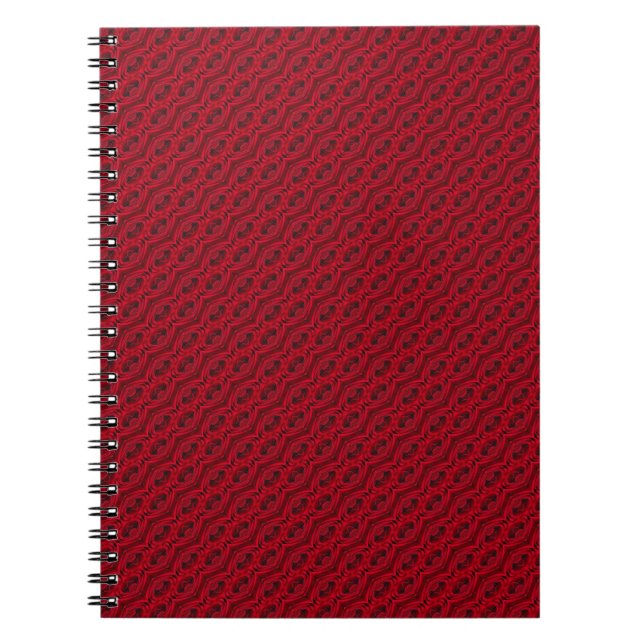 Carnet motif de roses rouges (Devant)