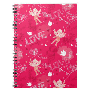 Carnet Motif de Saint-Valentin avec le cupidon
