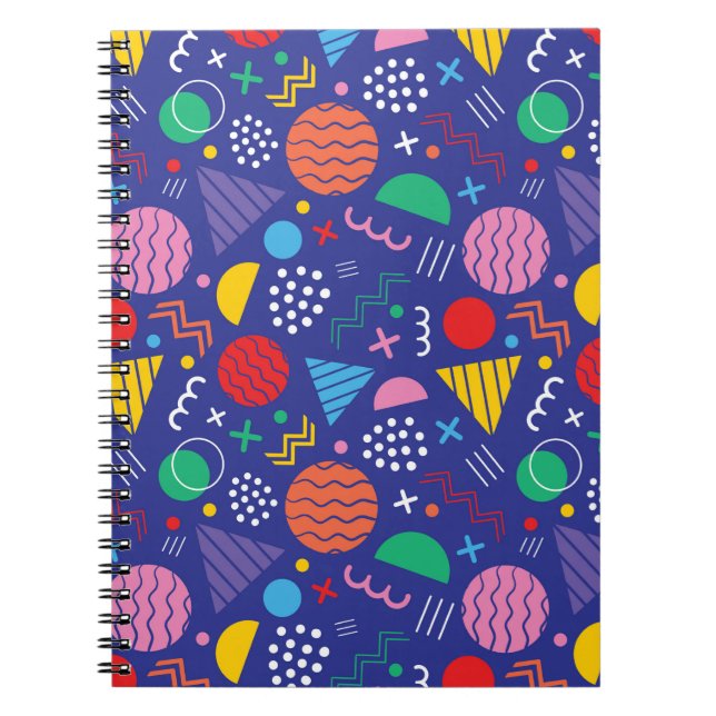 Carnet Motif de style Memphis (Devant)
