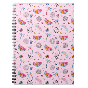 Carnet Motif de style Pink Memphis