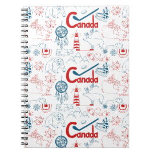 Carnet Motif de symboles du Canada