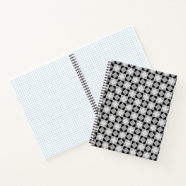 Carnet Motif de tableau de bord tordu moderne (Intérieur)