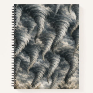 Carnet Motif de tempête de tornade dramatique