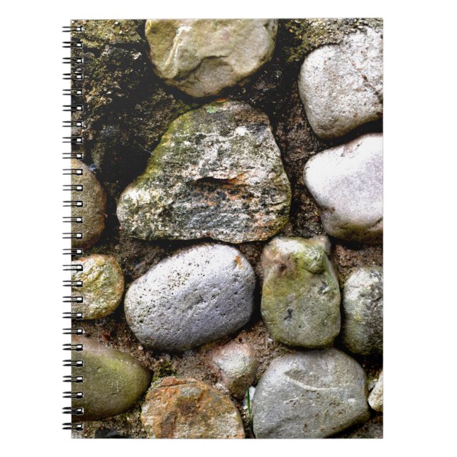 Carnet Motif de terrain en pierre de roches déchirées (Devant)