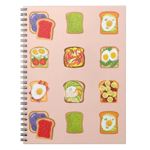 Carnet Motif de toast pour brunch