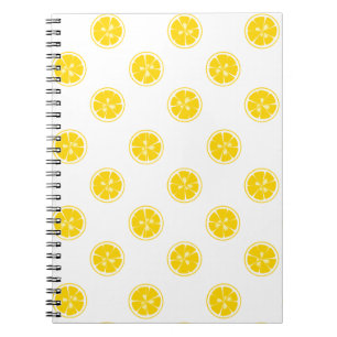 Carnet Motif de tranche de citron